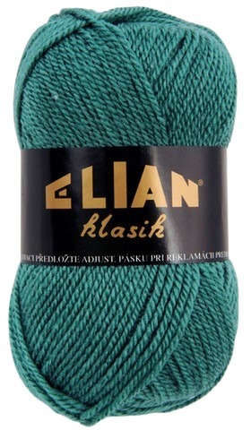 Pletacia priadza Klasik 516 - zelená - Knitting yarn Elian Klasik 516
