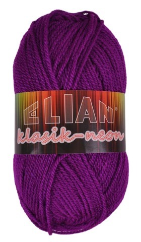 Příze Elian Klasik Neon 10911 - fialová