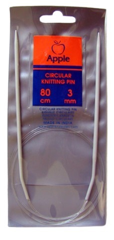 Circular knitting needles 80 cm - 3 mm