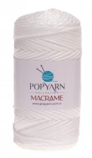 Příze Macrame B011 - bílá, 100g 140m