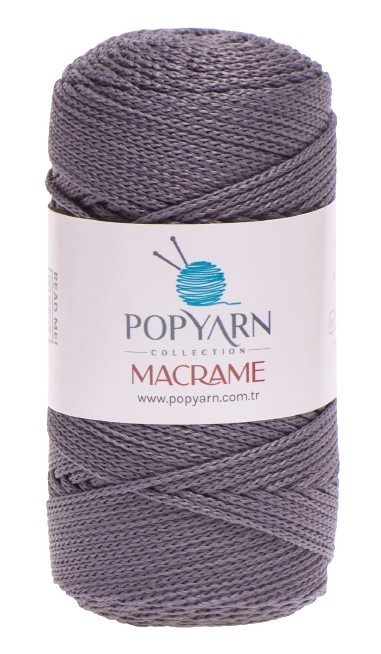 Příze Macrame B013 - tmavá šedá, 100g 140m