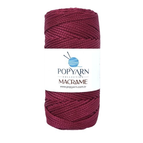 Macrame B017 - bordowy, 100g 140m