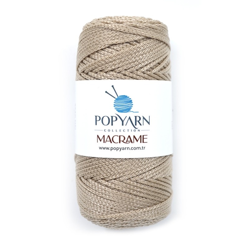 Macrame B020 - beżowy, 100g 140m