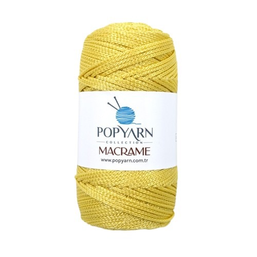 Příze Macrame B022 - žlutá, 100g 140m