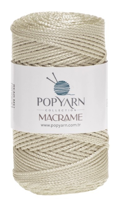 Příze Macrame B027 - krémová, 100g 140m