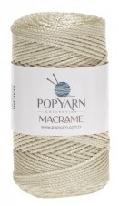 Příze Macrame B027 - krémová, 100g 140m