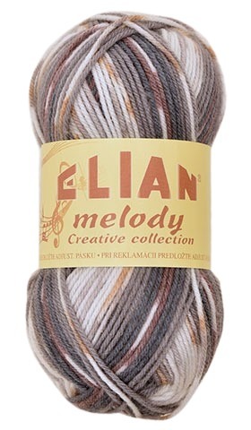 Ponožková příze Elian Melody 295 - šedá