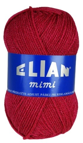 Pletací příze Elian Mimi 134 - červená - Elian Mimi 1386