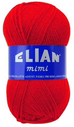 Pletací příze Elian Mimi 1386 - červená - Elian Mimi 1386