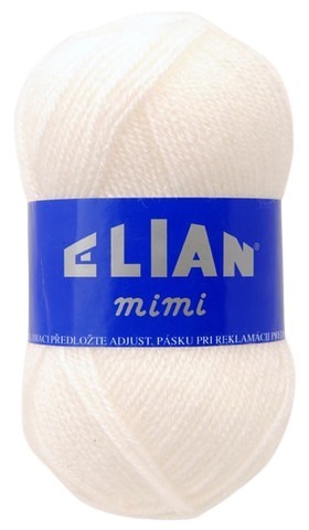 Pletacia priadza Mimi 208 - biela - Elian Mimi 208 antipilling