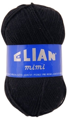 Knitting yarn Mimi 217 - black - Elian Mimi 217
