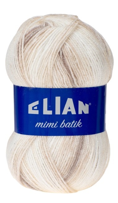 Pletací příze Elian Mimi batik 32426 - hnědá