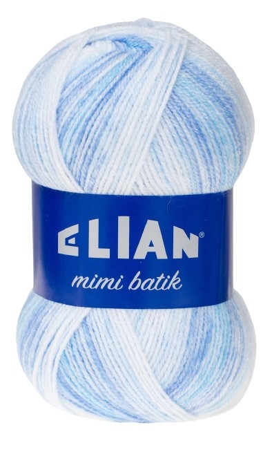 Pletacia priadza Mimi batik 32459 - modrá