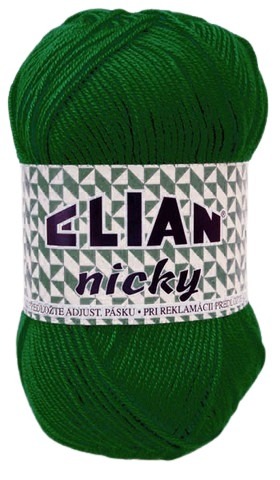 Pletací příze Elian Nicky 10026 - zelená