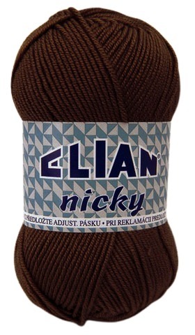 Knitting yarn Nicky 1182 - brown