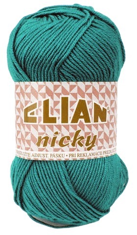 Příze Elian Nicky 132 - tyrkysová