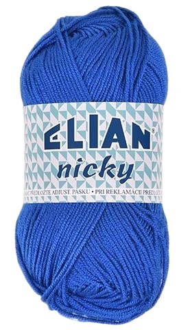 Pletací příze Elian Nicky 133 - modrá
