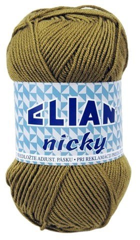 Pletací příze Elian Nicky 1552 - zelená