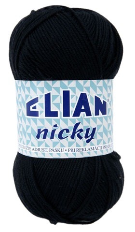 Příze Elian Nicky 217 - černá