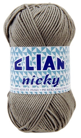 Příze Elian Nicky 4198 - šedá