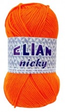 Pletací příze Elian Nicky 5074 - oranžová