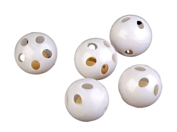 Rattle ball large white 2pcs in a package