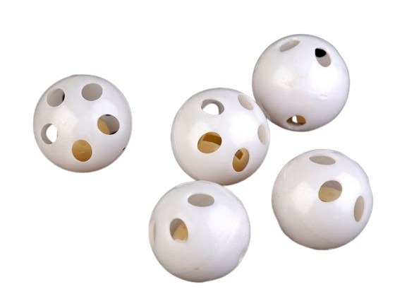 Rasselball große weiße 2 Stück in einer Packung