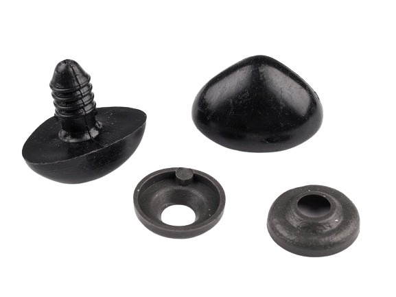 Nez de sécurité 15x20 mm noir 