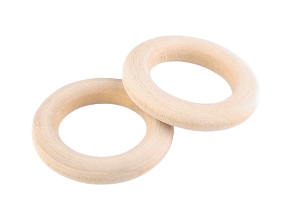 Drewniany pierścionek (5szt) Ø29 mm