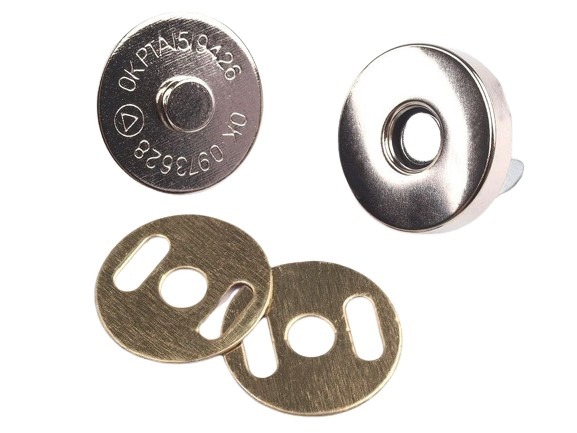 Zapięcie magnetyczne 4szt ⌀18mm nikiel 