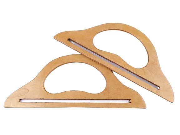 Wooden handle for bags 27x11 cm (2pcs) 