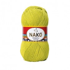 Pletací příze Nako Pirlanta Wayuu 10150 - žlutá, mikrovlákno