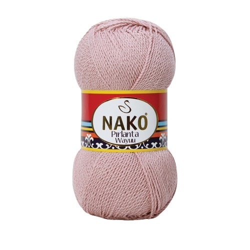 Priadza Nako Pirlanta Wayuu 10639 - ružová, mikrovlákno
