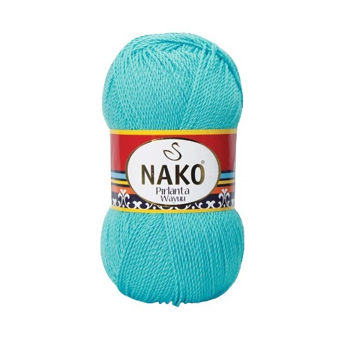 Priadza Nako Pirlanta Wayuu 107 - modrá, mikrovlákno