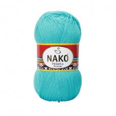 Pletací příze Nako Pirlanta Wayuu 107 - modrá, mikrovlákno