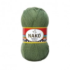 Pletací příze Nako Pirlanta Wayuu 11253 - zelená, mikrovlákno
