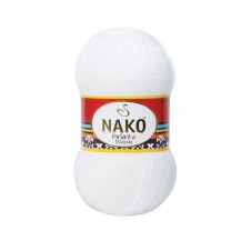 Pletací příze Nako Pirlanta Wayuu 208 - bílá
