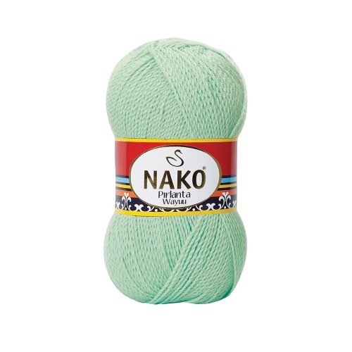 Strickgarn Nako Pirlanta Wayuu 292 - Grün, mikrofaser