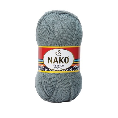 Pletací příze Nako Pirlanta Wayuu 6298 - šedá, mikrovlákno