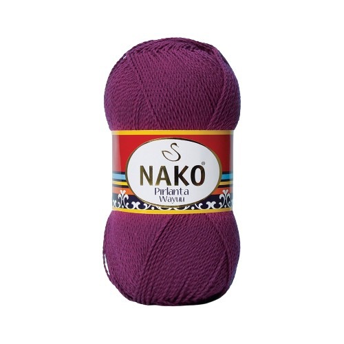 Pletací příze Nako Pirlanta Wayuu 6637 - fialová, mikrovlákno