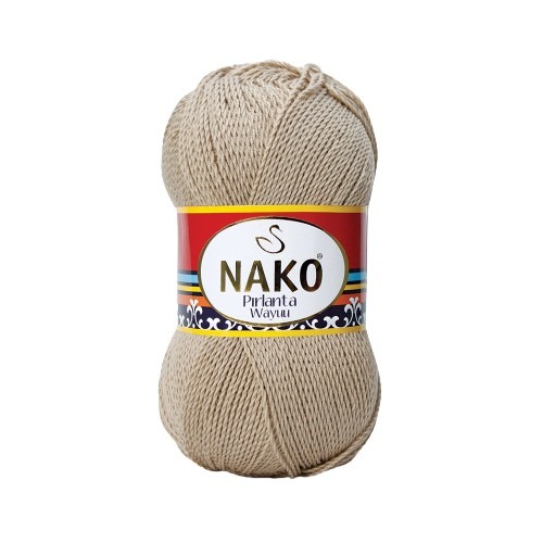 Pletací příze Nako Pirlanta Wayuu 6742 - hnědá, mikrovlákno