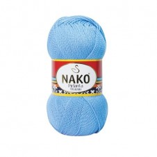 Pletací příze Nako Pirlanta Wayuu 6976 - modrá, mikrovlákno
