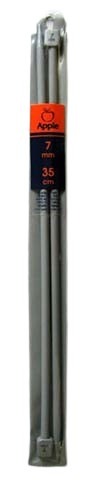 Plastic straight knitting needles  - 7 mm