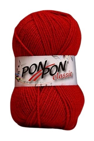 Włóczka PonPon Classic 237 - czerwony