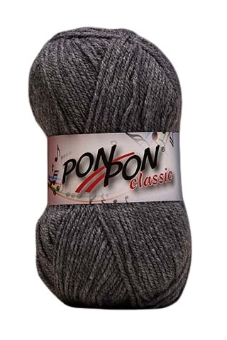 Knitting yarn PonPon Classic 242 - grey
