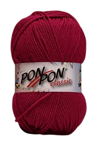 Knitting yarn PonPon Classic 262 - wine