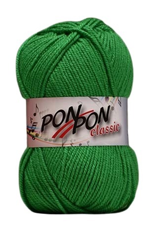Knitting yarn PonPon Classic 337 - green