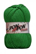 Pletací příze PonPon Classic 337 - zelená