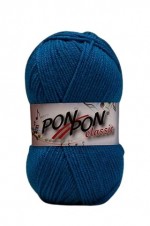 Pletací příze PonPon Classic 685 - modrá