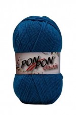 Pletací příze PonPon Classic 685 - modrá